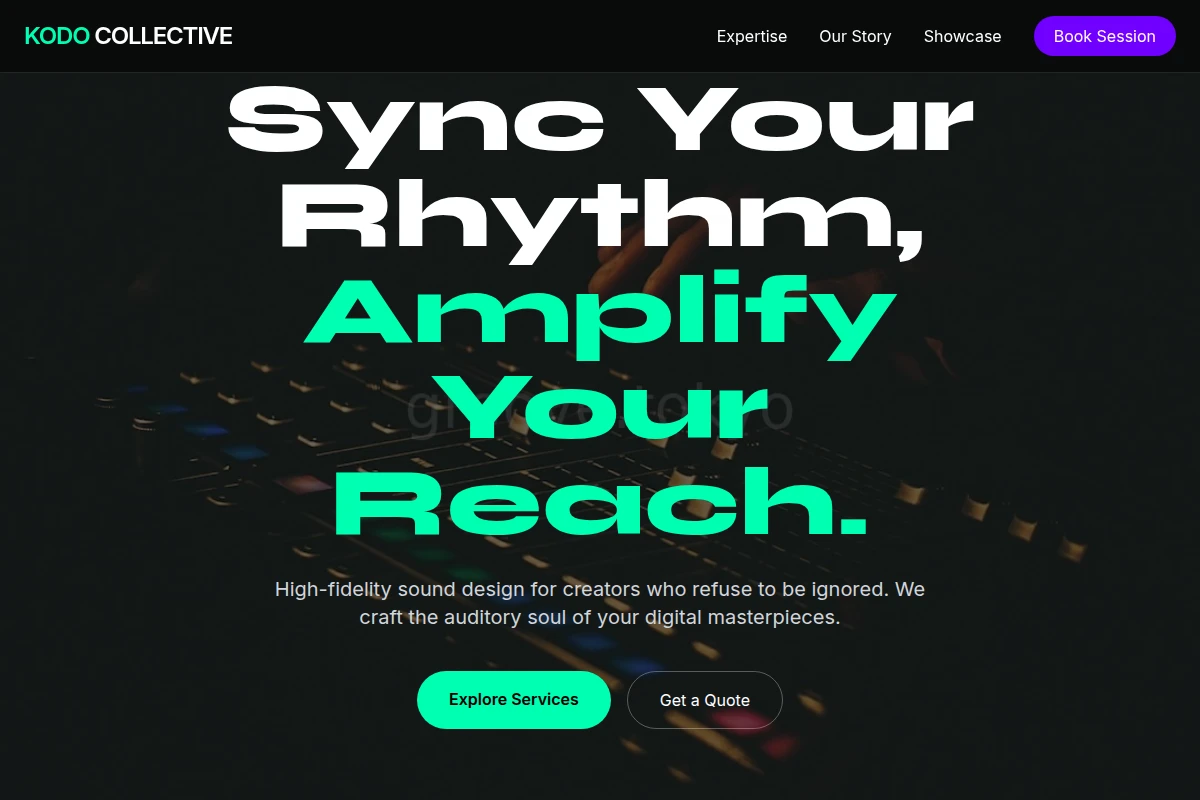 Groove Sound Design